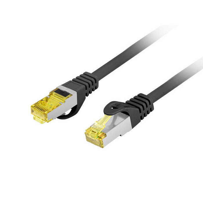 Premium Patch Cord CAT6A S/FTP 27AWG CU LSZH Black - 1m Premium Patch Cord CAT6A S/FTP 27AWG CU LSZH Black - 1m