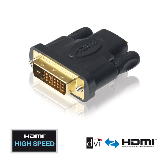 PureInstall Adapter HDMI 1.4 female - DVI-D Single Link (24+1) male, (FullHD, WUXGA/1920x1200) PureInstall Adapter HDMI 1.4 female - DVI-D Single Link (24+1) male, (FullHD, WUXGA/1920x1200)
