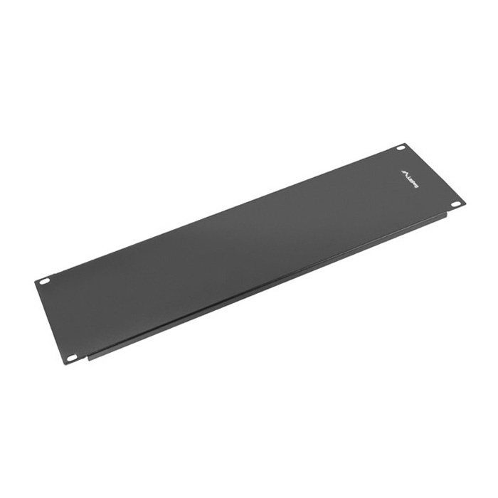 Rack Plate 19" - 3U, Blank plate, Black (RAL9004) Rack Plate 19" - 3U, Blank plate, Black (RAL9004)