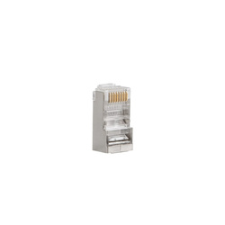 RJ45 - CAT5E F/UTP pass-through,nickel contacts, conductor HDPE: 1.00 +- 0.07 mm (100 pcs)