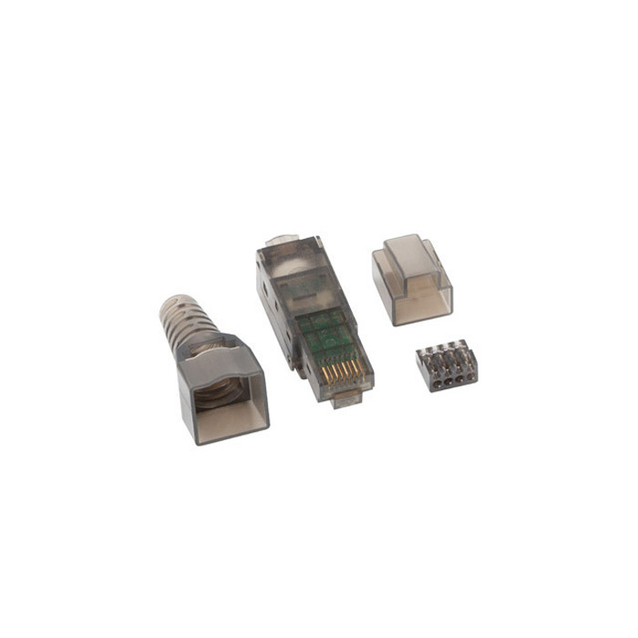 Robust RJ45 CAT6A UTP Plug Tool-Less, AWG26->22, Ø6->9mm Robust RJ45 CAT6A UTP Plug Tool-Less, AWG26->22, Ø6->9mm