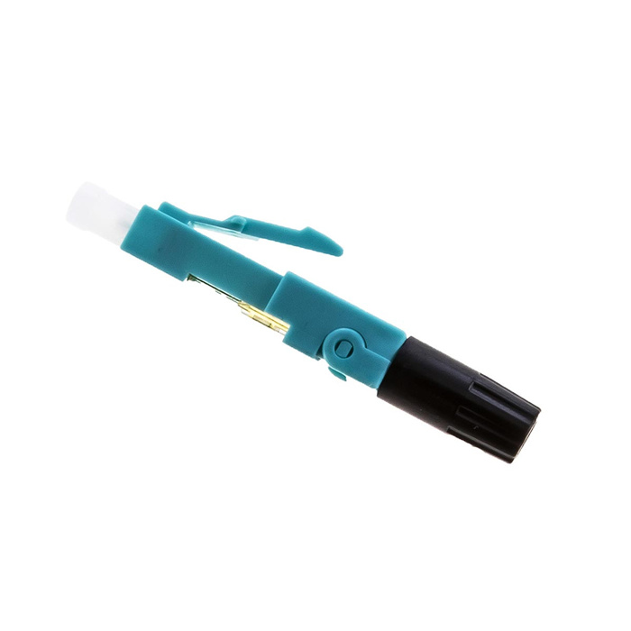 SSF field-installable LC Connectors Multimode OM3-4, Aqua, (250/900µm & 2/3mm) SSF field-installable LC Connectors Multimode OM3-4, Aqua, (250/900µm & 2/3mm)