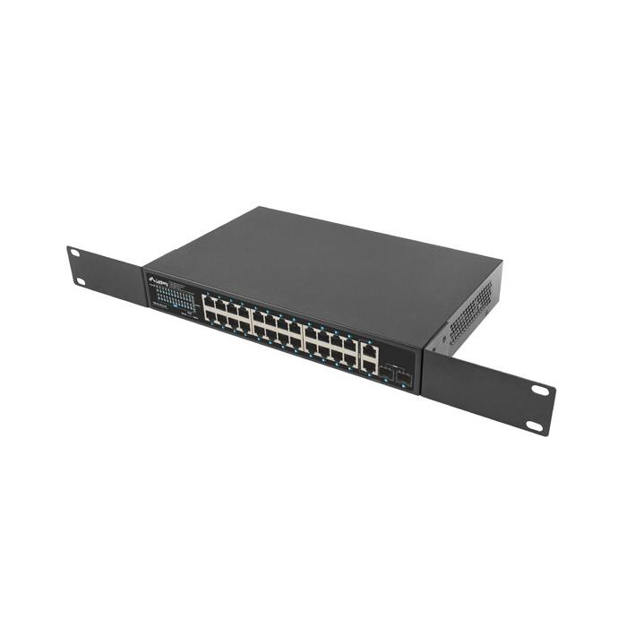 SWITCH 24X 1GB POE+/2X GB 2X SFP RACK 19" GIGABIT ETHERNET 250W SWITCH 24X 1GB POE+/2X GB 2X SFP RACK 19" GIGABIT ETHERNET 250W