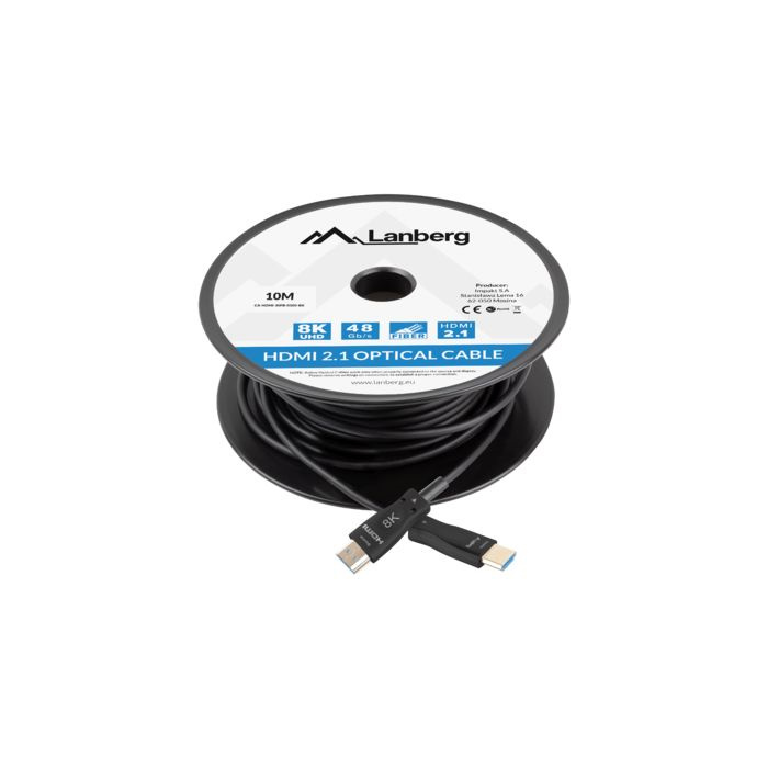 Ultra HDMI 2.1 (48 Gbps) AOC Fiber Optic Cable (UHD-2/8K/4320p@60Hz) - 10m Ultra HDMI 2.1 (48 Gbps) AOC Fiber Optic Cable (UHD-2/8K/4320p@60Hz) - 10m