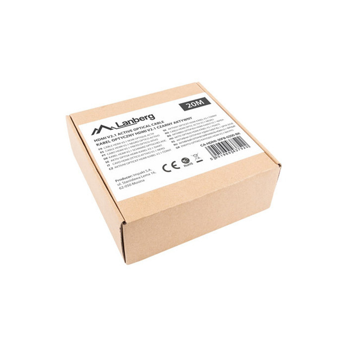 Ultra HDMI 2.1 (48 Gbps) AOC Fiber Optic Cable (UHD-2/8K/4320p@60Hz) - 20m Ultra HDMI 2.1 (48 Gbps) AOC Fiber Optic Cable (UHD-2/8K/4320p@60Hz) - 20m