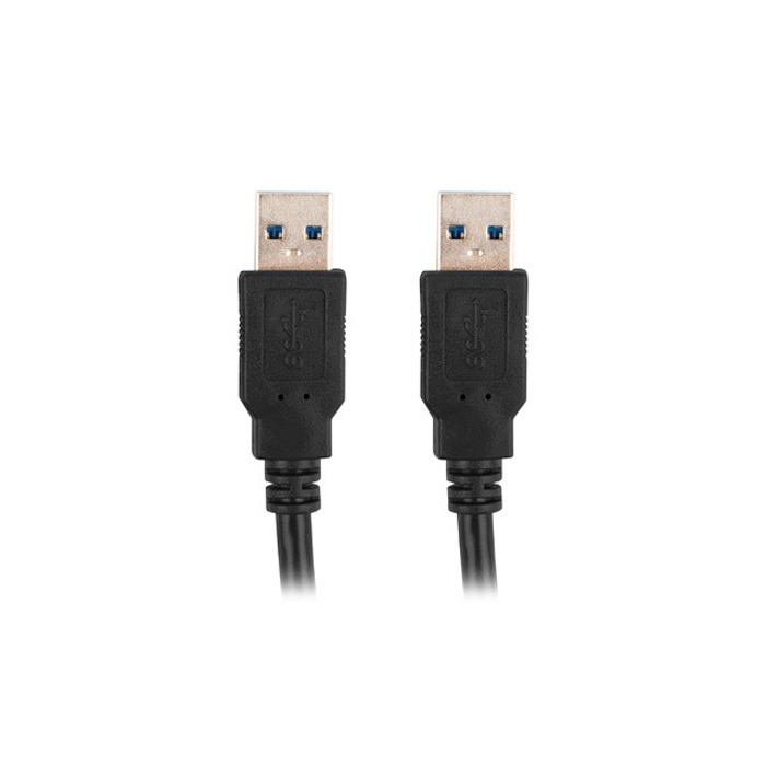 USB-A male - USB-A male (USB 3.0) Cable (5 Gbps), Black - 1,8m USB-A male - USB-A male (USB 3.0) Cable (5 Gbps), Black - 1,8m