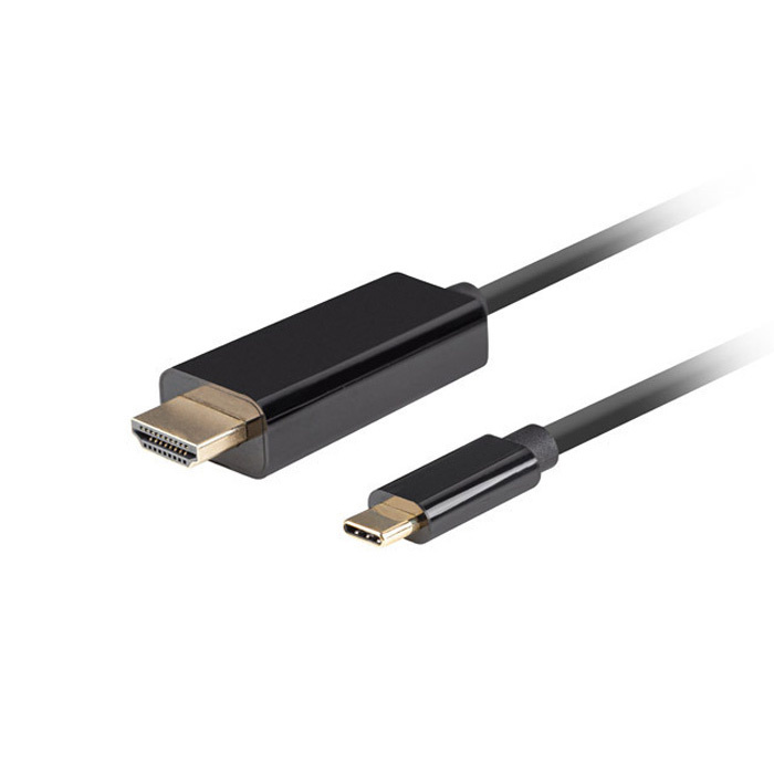 USB-C male - HDMI 2.0 (18 Gbps) male Cable (UHD/4K/2160p@ 60Hz), Black - 1m USB-C male - HDMI 2.0 (18 Gbps) male Cable (UHD/4K/2160p@ 60Hz), Black - 1m