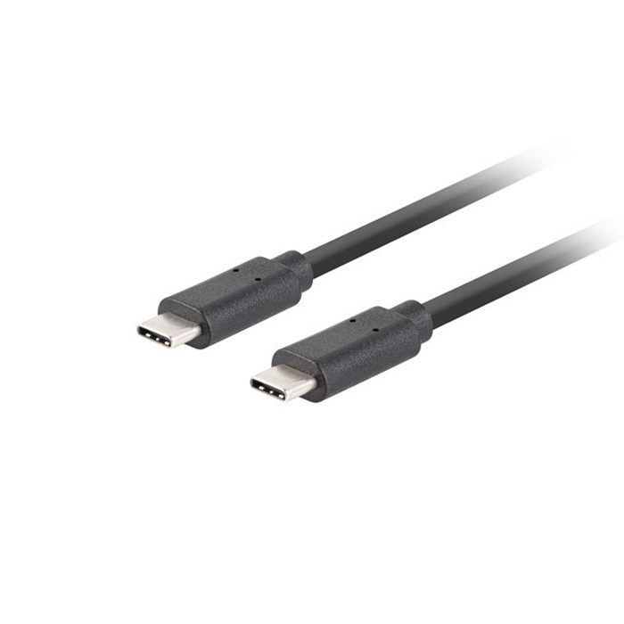 USB-C male - USB-C male (USB 3.1 Gen 2) Cable (10 Gbps & 100W PD), Black - 0,5m USB-C male - USB-C male (USB 3.1 Gen 2) Cable (10 Gbps & 100W PD), Black - 0,5m