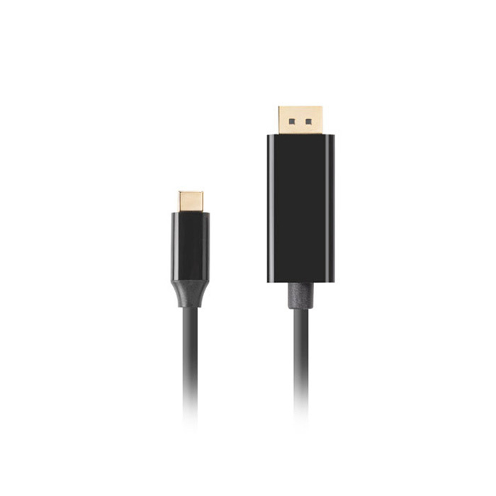 USB-C (USB 3.2 Gen 2) male - DisplayPort 1.2 (21.6 Gbps) Cable (UHD/4K/2160p@ 60Hz), Black - 1m USB-C (USB 3.2 Gen 2) male - DisplayPort 1.2 (21.6 Gbps) Cable (UHD/4K/2160p@ 60Hz), Black - 1m