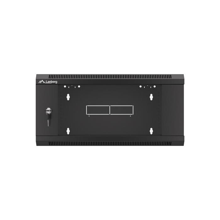 WALL-MOUNT 19" 4U/600 WITH GLASS DOOR BLACK (ASSEMBLED) WALL-MOUNT 19" 4U/600 WITH GLASS DOOR BLACK (ASSEMBLED)