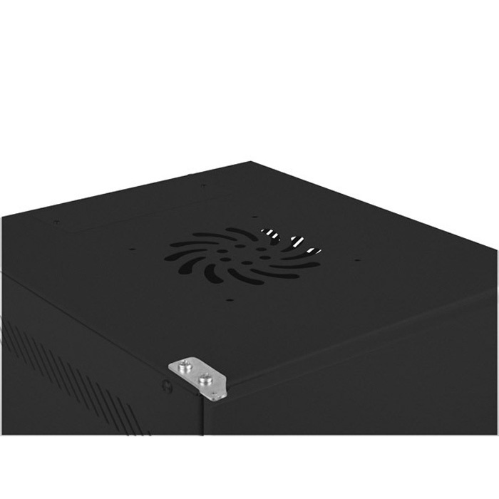 Wall mount rack 10” - 4U - 280 x 310, Black (RAL9004), Metal front door (Unassembled) Wall mount rack 10” - 4U - 280 x 310, Black (RAL9004), Metal front door (Unassembled)