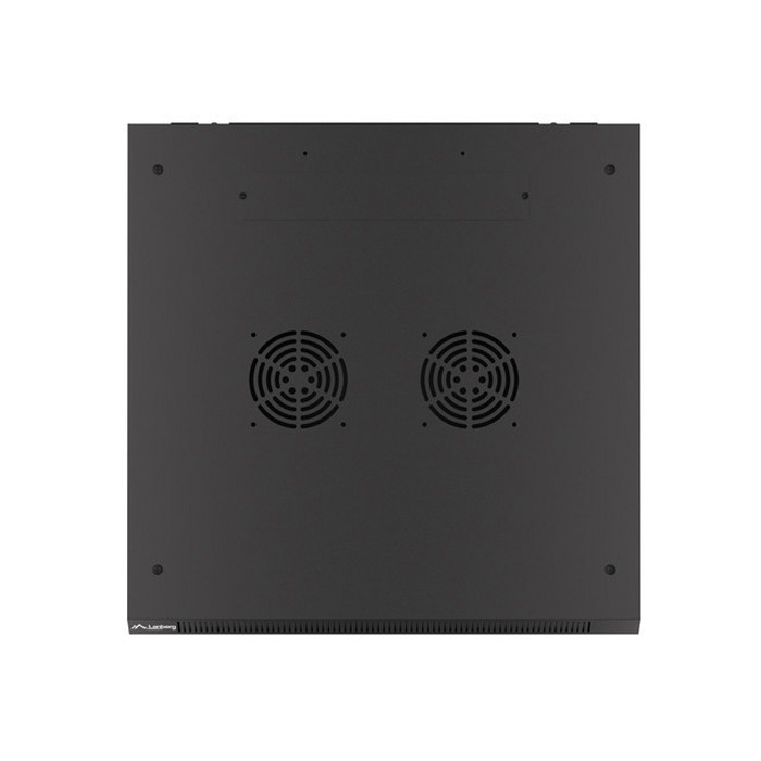 Wall mount rack 19” - 12U - 600 x 600, Black (RAL9004), Metal front door (Unassembled) Wall mount rack 19” - 12U - 600 x 600, Black (RAL9004), Metal front door (Unassembled)