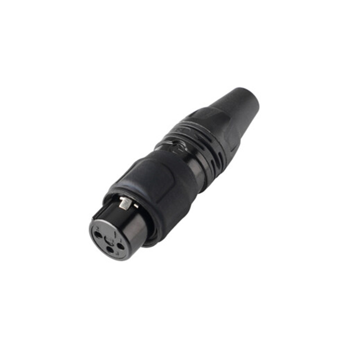 Z Series/Airtight - 3 pole XLR female cable connector, Black housing & Gold contacts Z Series/Airtight - 3 pole XLR female cable connector, Black housing & Gold contacts
