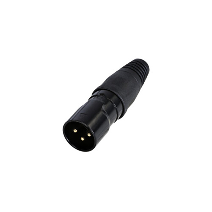 Z Series/Outdoor (IP65) - 3 pole XLR male cable connector, Black housing & Gold contacts Z Series/Outdoor (IP65) - 3 pole XLR male cable connector, Black housing & Gold contacts