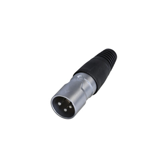 Z Series/Outdoor (IP65) - 3 pole XLR male cable connector - Chrome housing, Tin plated contacts Z Series/Outdoor (IP65) - 3 pole XLR male cable connector - Chrome housing, Tin plated contacts
