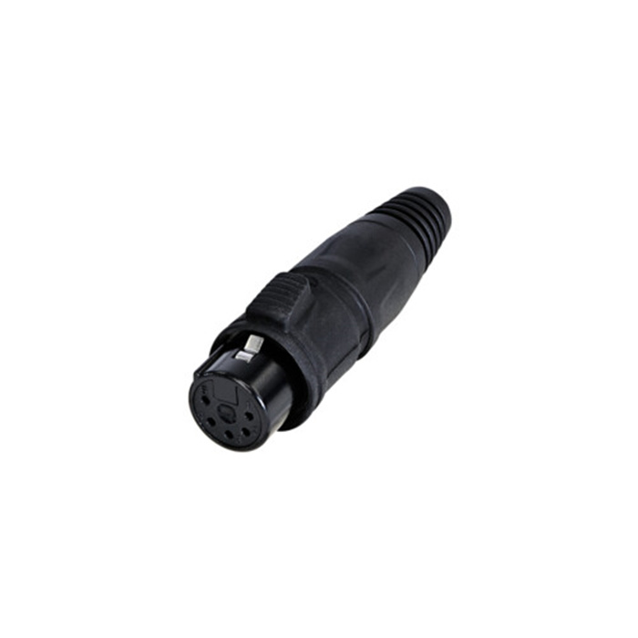 Z Series/Outdoor (IP65) - 5 pole XLR female cable connector, Black housing & Gold contacts Z Series/Outdoor (IP65) - 5 pole XLR female cable connector, Black housing & Gold contacts