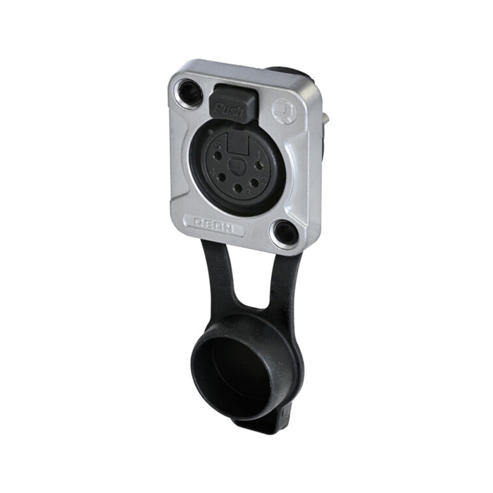 Z Series/Outdoor (IP65) - 5 pole XLR female D-size chassis connector, Chrome housing & tin contacts Z Series/Outdoor (IP65) - 5 pole XLR female D-size chassis connector, Chrome housing & tin contacts